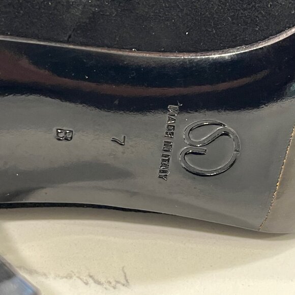 RARE VTG ST. JOHNS black Suede leather over the knee boots Size 7 - Picture 7 of 16